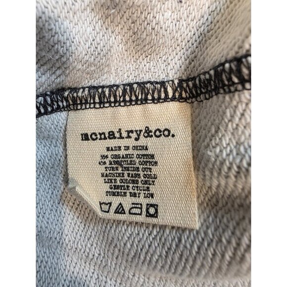 Mcnairy & Co Sweatpants Mens sz M Black Gray Chevron Streetwear Cuffed Heavy NWT - Picture 10 of 11